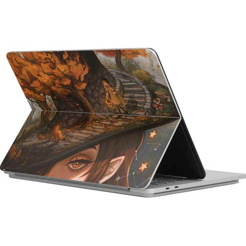 Halloween Pumpkin Witch with Fox by Ivy Dolamore Surface Laptop Studio Skin